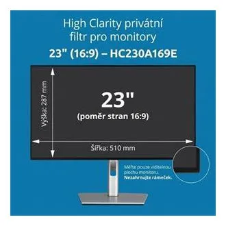 Kensington High Clarity Privatsphärenfilter für 23-Zoll-Monitor im 16:9-Format Kensington High Clarity Privatsphärenfilter für 23-Zoll-Monitor im 16:9-Format