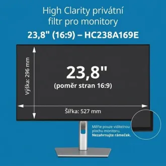 Kensington High Clarity Private Filter für 23.8'' 16:9 Monitor Kensington High Clarity Private Filter für 23.8'' 16:9 Monitor
