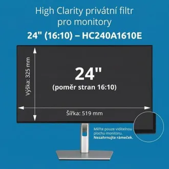 Kensington High Clarity Privatsphärenfilter für 24-Zoll-Monitor im Format 16:10