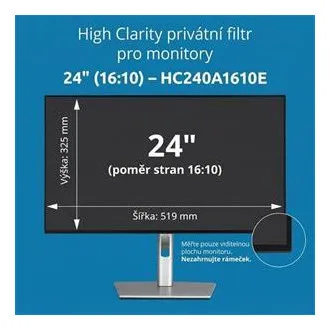 Kensington High Clarity Privatsphärenfilter für 24-Zoll-Monitor im Format 16:10