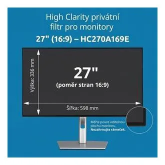 Kensington High Clarity Privatsphärenfilter für 27-Zoll-Monitor im 16:9-Format Kensington High Clarity Privatsphärenfilter für 27-Zoll-Monitor im 16:9-Format