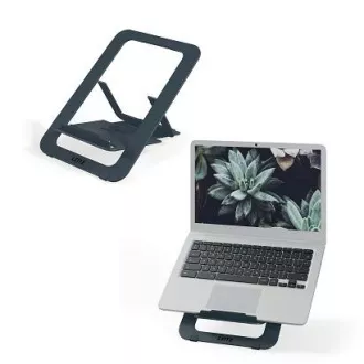 Leitz Ergo Travel Ultra Slim Laptop-Ständer, Aluminium, dunkelgrau