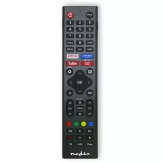 Nedis TVRC45HIBK - Ersatzfernbedienung | Hi-Sense TV | Vorprogrammiert | Schwarz