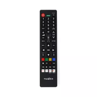Nedis TVRC45PASHBK - Ersatzfernbedienung | Panasonic / Sharp TV | Vorprogrammiert | Schwarz