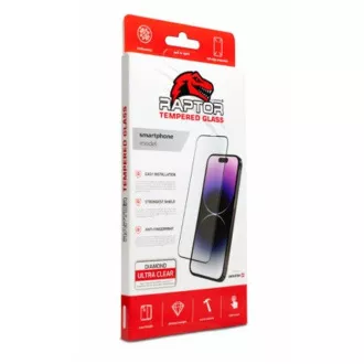 SWISSTEN RAPTOR DIAMANT ULTRA KLARE 3D GEHÄRTETES GLAS FÜR APFEL IPHONE 15 SCHWARZ
