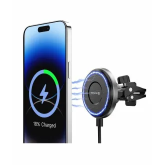 SWISSTEN MagRide MAGNETIC CAR VENTURE HOLDER WITH Qi2 15W WIRELESS CHARGING (MagSafe kompatibel)