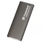 Transcend ESD265C 2TB, USB 10Gbps Typ C, Externe SSD (3D NAND Flash), kompakte Größe, grau