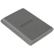 Transcend ESD360C 1TB, USB 20Gbps Typ C, Externe SSD (3D NAND Flash), kompakte Größe, grau