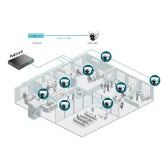 TP-Link VIGI C430(4mm) Revolverkamera, 3MP, 4mm, Voll-Farbe