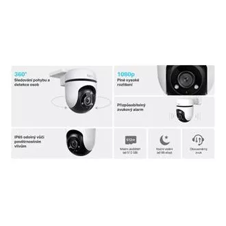 TP-Link Tapo C500 - Außen-WiFi-Kamera PTZ-Dome, 2MP (1920x1080), ONVIF