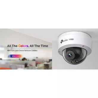 TP-Link VIGI C240(2.8mm) - Dome-Kamera, 4MP, 2.8mm, Voll-Farbe TP-Link VIGI C240(2.8mm) - Dome-Kamera, 4MP, 2.8mm, Voll-Farbe