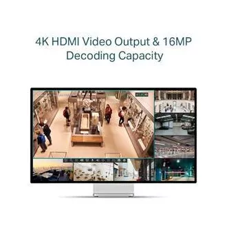TP-LINK VIGI NVR1104H-4P 4 Kanäle, 4x Lan mit PoE, 2x USB
