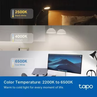 TP-Link Tapo L535E, Smart Wi-Fi LED-Glühbirne Farbe, 2500-6500K, E27 TP-Link Tapo L535E, Smart Wi-Fi LED-Glühbirne Farbe, 2500-6500K, E27