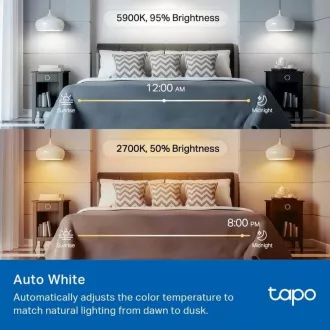 TP-Link Tapo L535E, Smart Wi-Fi LED-Glühbirne Farbe, 2500-6500K, E27 TP-Link Tapo L535E, Smart Wi-Fi LED-Glühbirne Farbe, 2500-6500K, E27