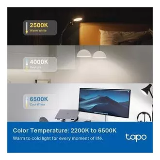 TP-Link Tapo L535E, Smart Wi-Fi LED-Glühbirne Farbe, 2500-6500K, E27 TP-Link Tapo L535E, Smart Wi-Fi LED-Glühbirne Farbe, 2500-6500K, E27