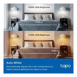 TP-Link Tapo L535E, Smart Wi-Fi LED-Glühbirne Farbe, 2500-6500K, E27 TP-Link Tapo L535E, Smart Wi-Fi LED-Glühbirne Farbe, 2500-6500K, E27