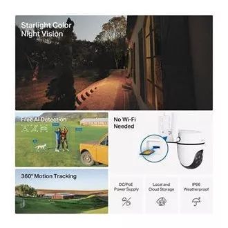TP-Link Tapo C501GW - Outdoor 4G LTE Schwenk-Neige-Kamera, LTE/LAN, 2MP (1920x1080) 122°, ONVIF TP-Link Tapo C501GW - Outdoor 4G LTE Schwenk-Neige-Kamera, LTE/LAN, 2MP (1920x1080) 122°, ONVIF