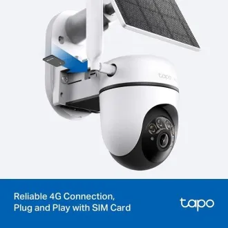 TP-Link Tapo C615 KIT - 4G LTE schwenkbare Kamera Sicherheitskit mit Solarpanel