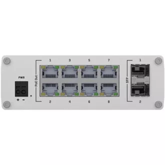 Teltonika PoE  Unmanaged Switch 8, 10/100/1000, 2x SFP Anschlüsse - TSW200