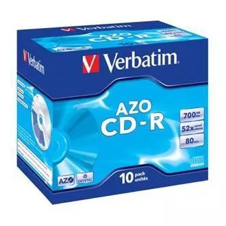 VERBATIM CD-R AZO 700MB, 52x, Jewel Case 1 Stück