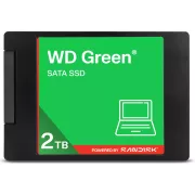 WD GREEN 3D NAND SSD WDS200T5G0A 2TB, SATA III 6Gb/s, 545MB/s, 2,5"
