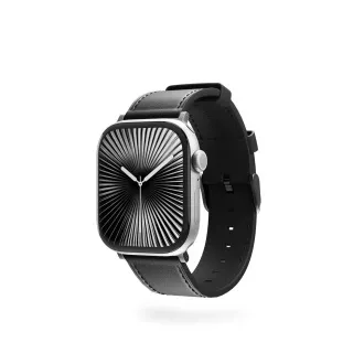 Epico Uhrenarmband Leder 38/40/41/42 - schwarz