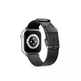 Epico Uhrenarmband Leder 38/40/41/42 - schwarz