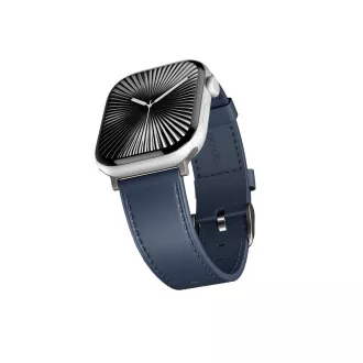Epico Uhrenarmband Leder 42/44/45/46/49 - blau