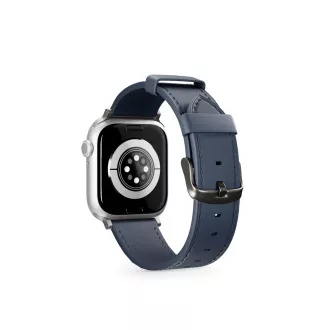 Epico Uhrenarmband Leder 42/44/45/46/49 - blau