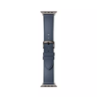 Epico Uhrenarmband Leder 42/44/45/46/49 - blau