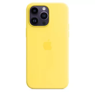 iPhone 14 Pro Max Silikonhülle mit MS - C.Gelb iPhone 14 Pro Max Silikonhülle mit MS - C.Gelb
