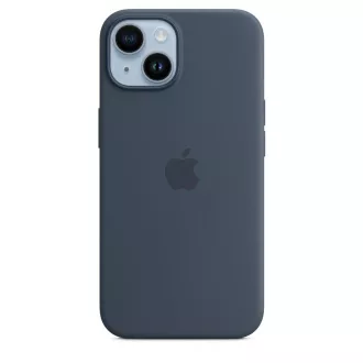 iPhone 14 Silikonhülle mit MagSafe - Sturmblau