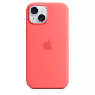 iPhone 15 Plus Silikonhülle mit MS - Guave