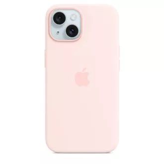 iPhone 15 Silikonhülle mit MagSafe - Hellrosa