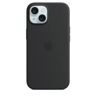 iPhone 15   Silikonhülle mit MagSafe - Schwarz