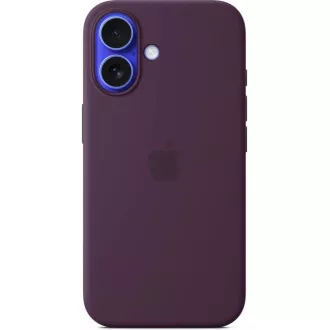 iPhone 16 Silikonhülle mit MS - Pflaume