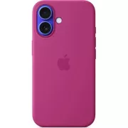 iPhone 16 Silikonhülle mit MS - Fuchsia