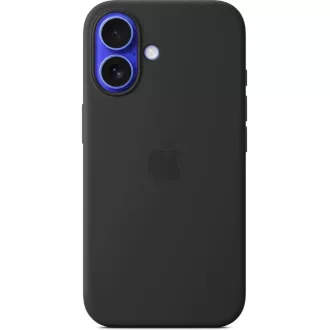 iPhone 16 Plus Silikonhülle mit MS - Schwarz