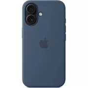 iPhone 16 Plus Silikonhülle mit MS - Denim