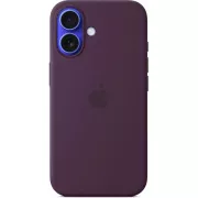 iPhone 16 Plus Silikonhülle mit MS - Pflaume