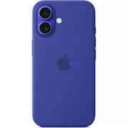 iPhone 16 Plus Silikonhülle mit MS - Ultramarin