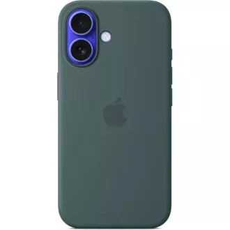 iPhone 16 Plus Silikonhülle mit MS - Seegrün