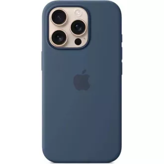 iPhone 16 Pro Silikonhülle mit MS - Denim