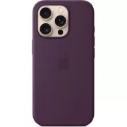 iPhone 16 Pro Silikonhülle mit MS - Pflaume