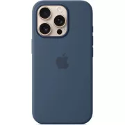 iPhone 16 Pro Max Silikonhülle mit MS - Denim