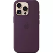 iPhone 16 Pro Max Silikonhülle mit MS - Pflaume