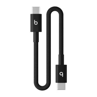 Beats USB-C / USB-C gewebtes Kabel (20cm)- Bolt Schwarz Beats USB-C / USB-C gewebtes Kabel (20cm)- Bolt Schwarz