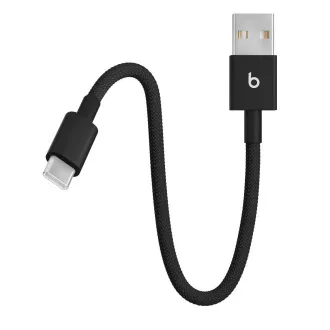 Beats USB-A / USB-C gewebtes Kabel (20cm)- Bolt Schwarz