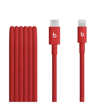 Beats USB-C/Lightning gewebtes Kabel (1,5m)-Rapid Rot Beats USB-C/Lightning gewebtes Kabel (1,5m)-Rapid Rot