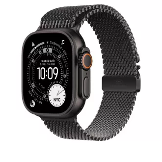 Uhr Acc/49/Schwarz Titan Milanese Loop - L